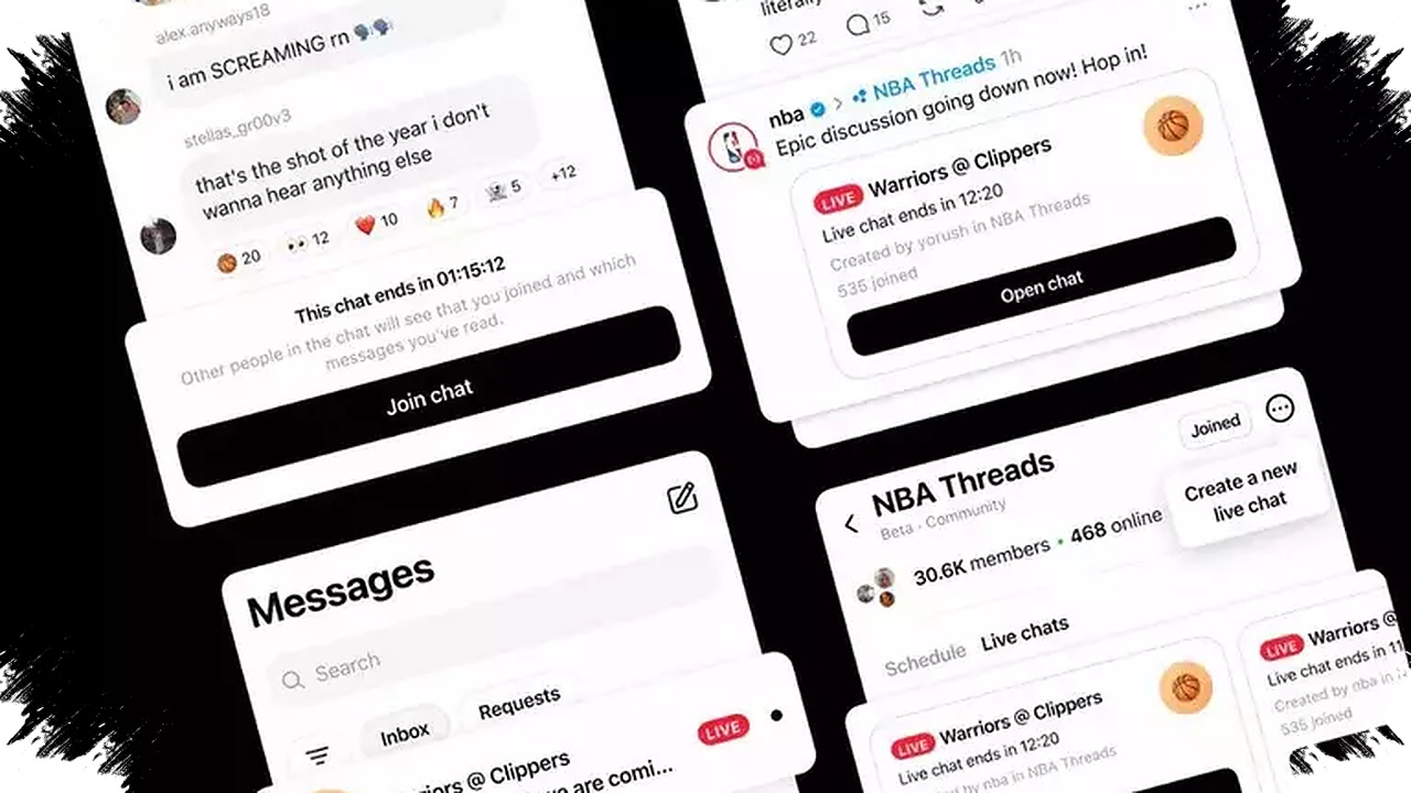 Threads Rilis Live Chats, Obrolan Real Time Saat Acara Besar Langsung Ramai di Feed