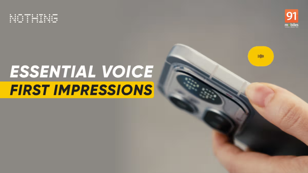 Nothing Essential Voice Hadir Mei Ini, Transkrip Suara Rapi Tanpa Kata Mubazir