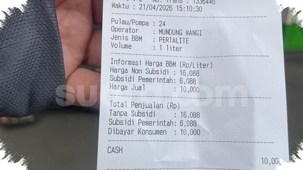 Pertalite Tanpa Subsidi Tembus Rp16.088 per Liter, Pemerintah Tahan Harga demi Daya Beli
