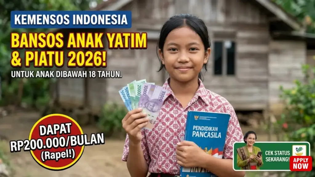 Rp200 Ribu Sebulan untuk Anak Yatim Piatu, Begini Alur ATENSI YAPI 2026 Kemensos