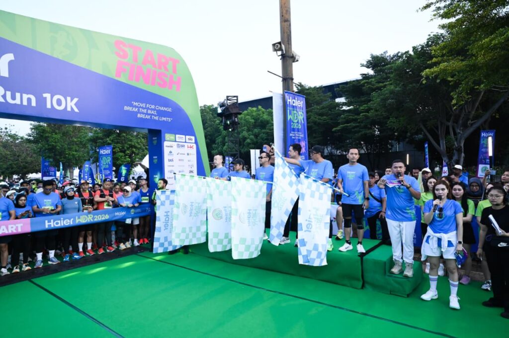 AQUA Elektronik Dukung Perempuan, Hadirkan Teknologi Interaktif Di Haier Women’s Day Run 2026