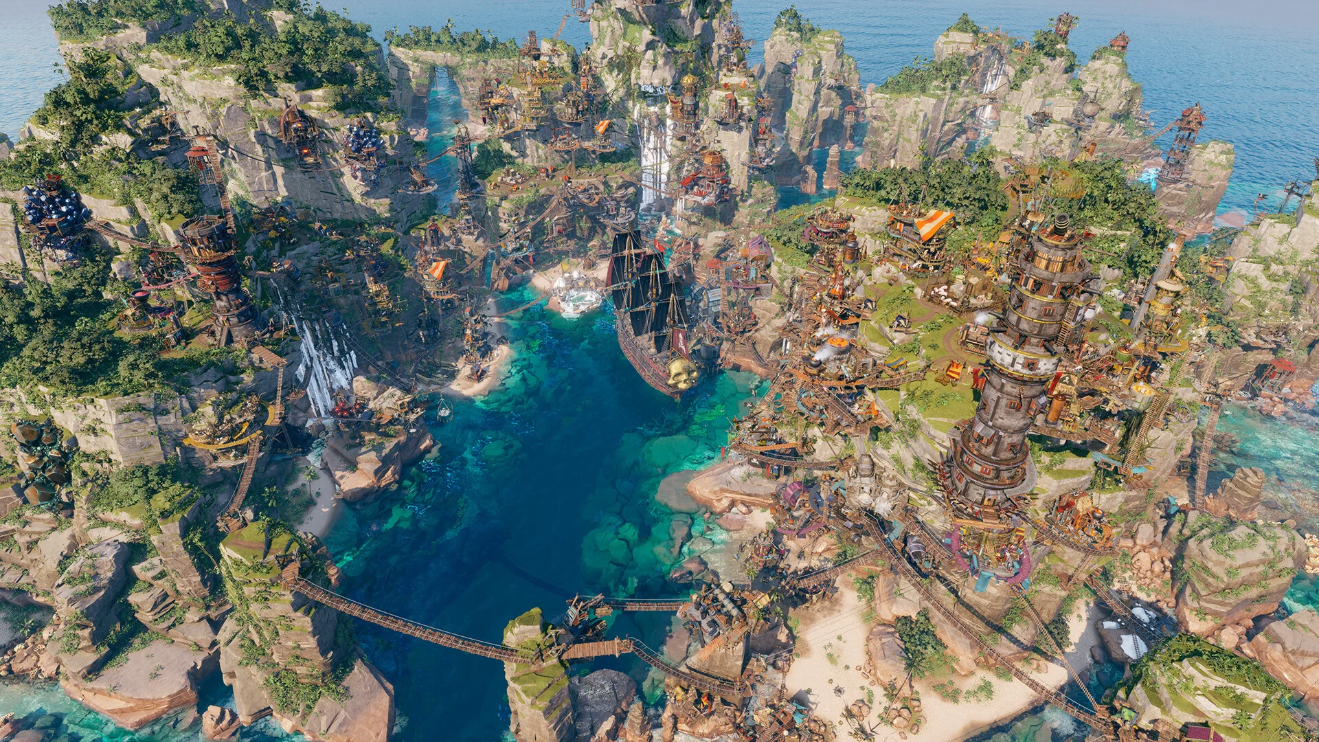 Corsair Cove Menyusun Kota Bajak Laut Vertikal, City-Builder Ini Dinilai Paling Orisinal Dalam Lama