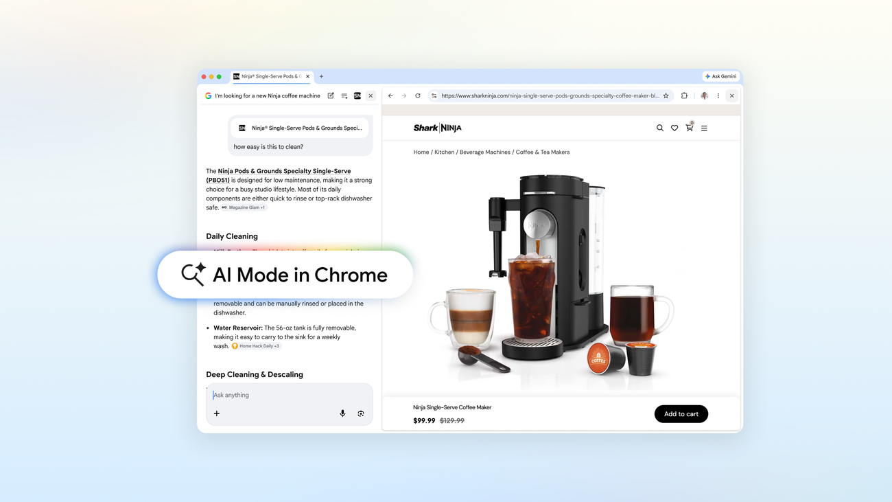 Google Ubah Chrome Jadi Asisten Riset Serius, AI Mode Kini Menyusuri Banyak Tab Sekaligus