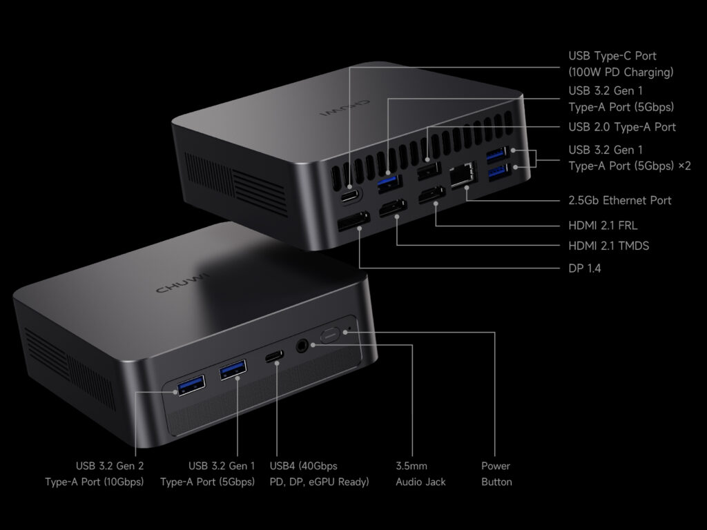 Mini PC 580 Gram Chuwi AuBox X, Dorong Tiga Layar 8K Sekaligus dengan Intel Core Ultra 7 256V