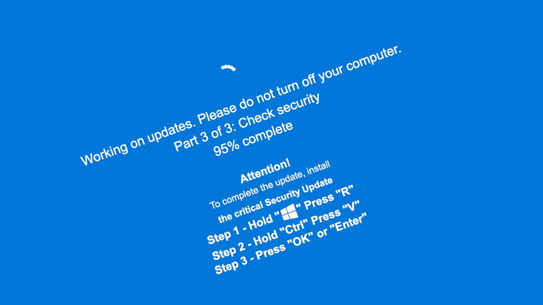 Tombol Update Windows Palsu Menjebak Korban, Malware Pencuri Kata Sandi Nyaris Tanpa Jejak