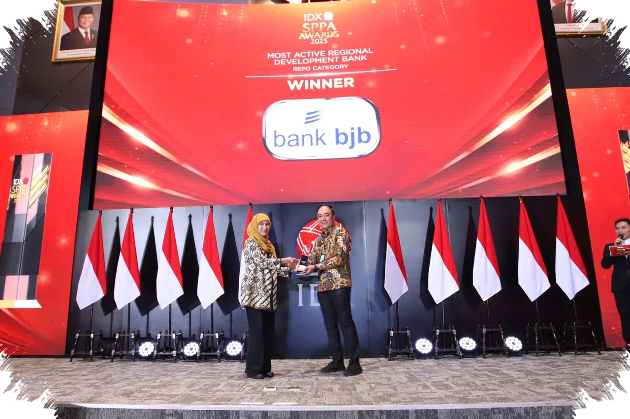 Bank BJB Raih Penghargaan BEI, Paling Aktif Transaksi Repo di BPD