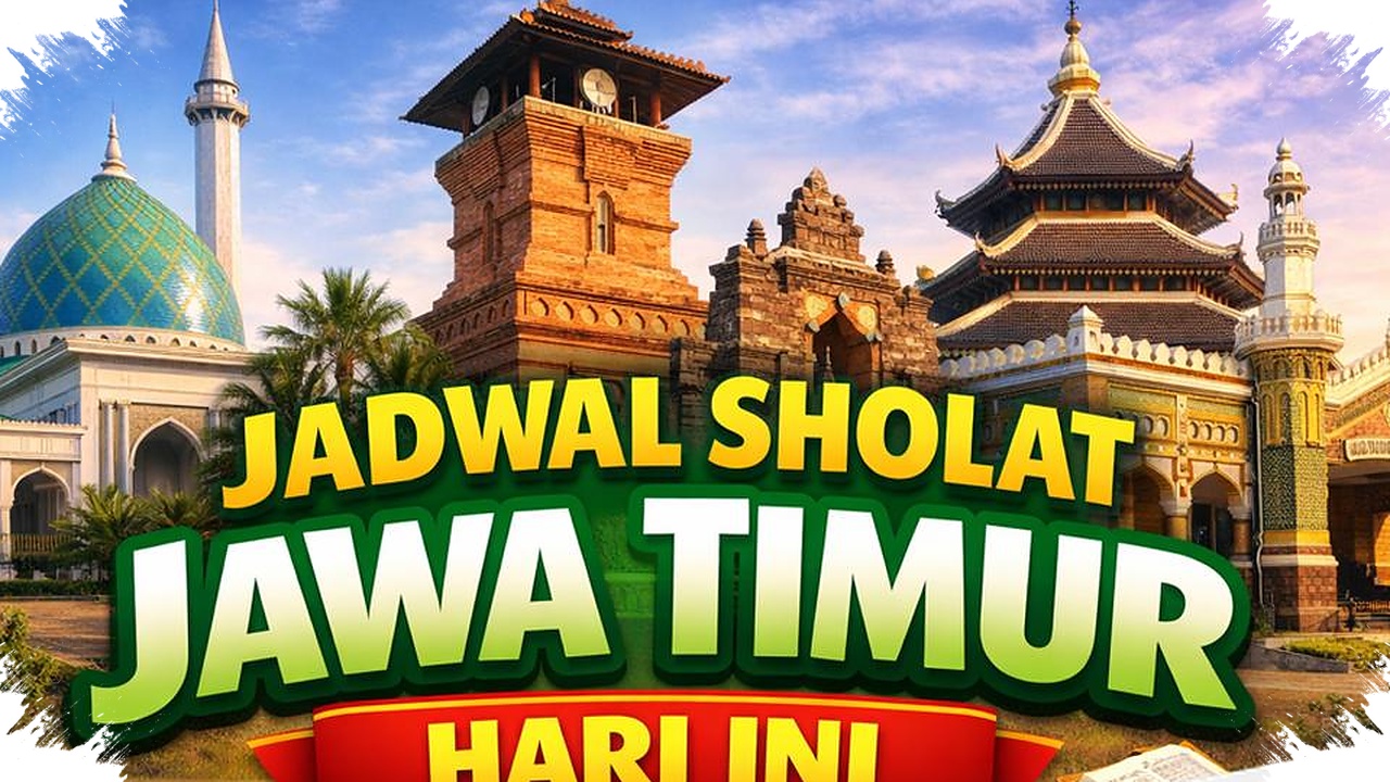 Jadwal Salat Jawa Timur 17 April 2026, 38 Daerah Berbeda Dari Imsak Hingga Isya