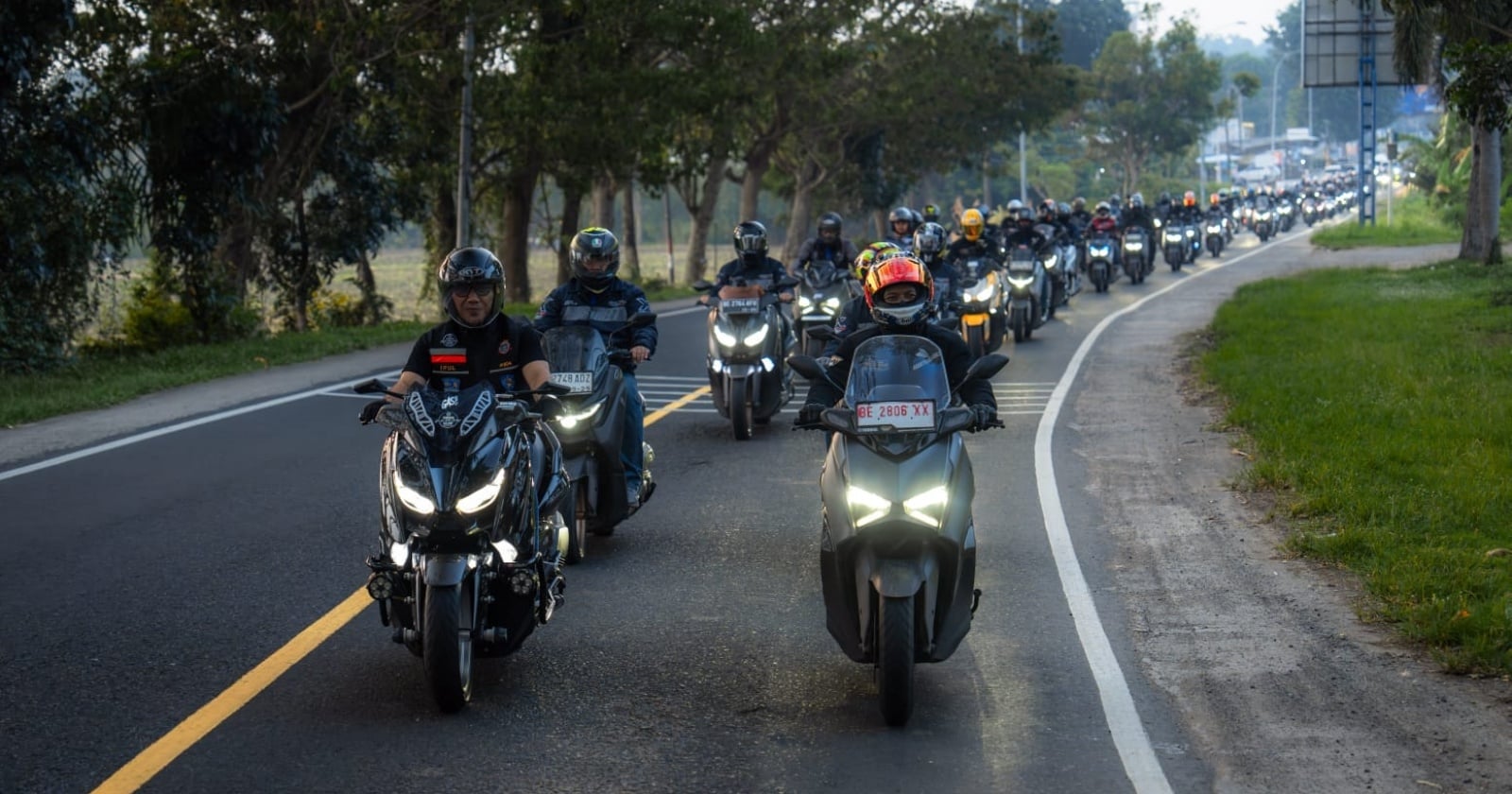 Lampung Menutup Etape Sumatera MAXI Tour, Yamaha Pamer Touring Plus Ekosistem Digitalnya