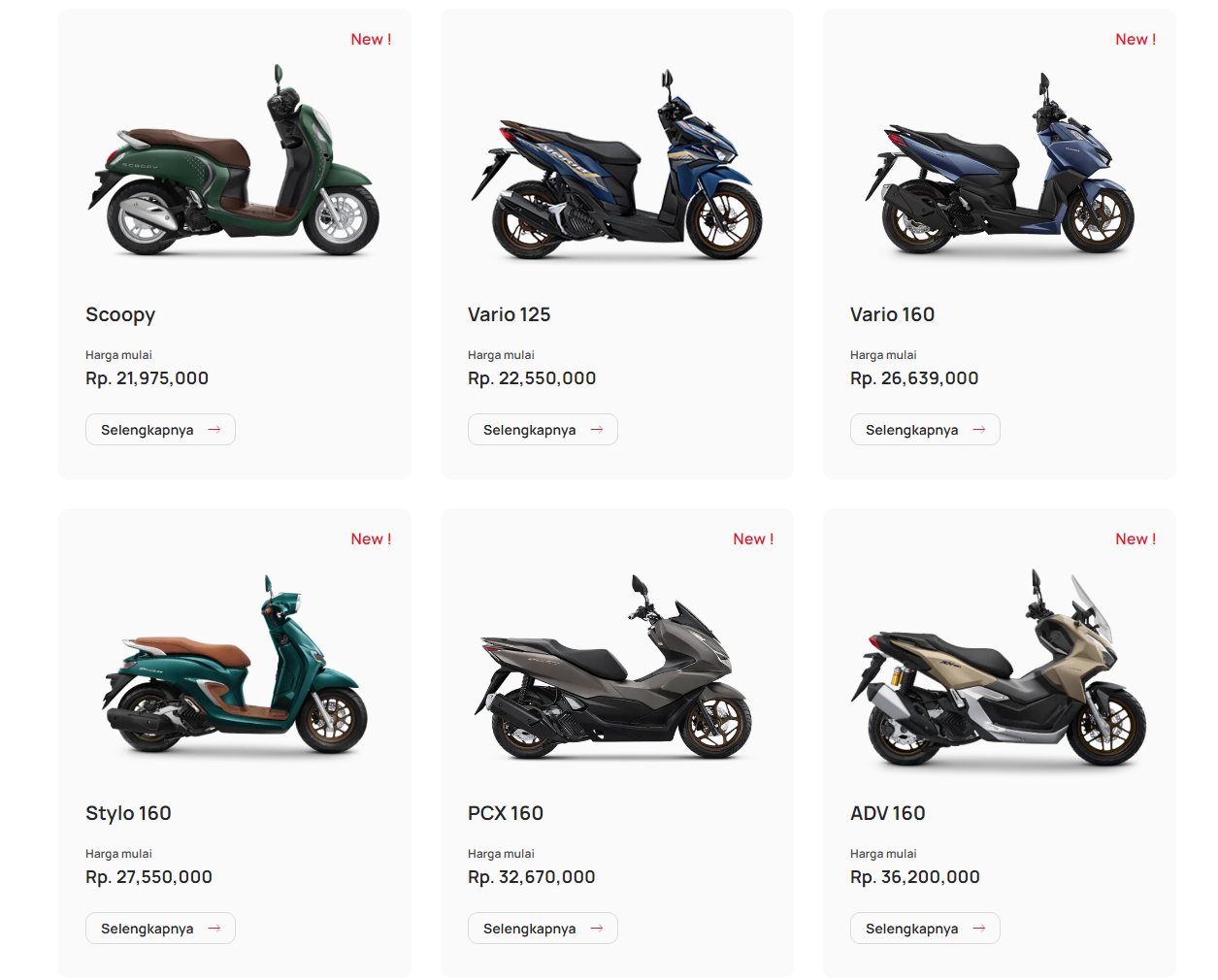 Diskon Honda Mei 2026 Tembus Rp24 Juta, Cicilan Skutik Premium Bisa Lebih Pendek