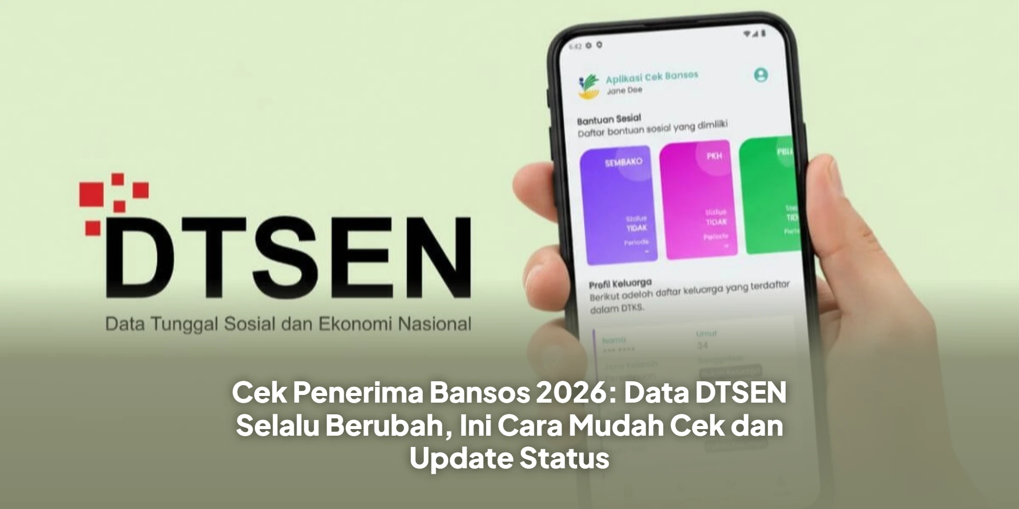 Update Status Desil Bansos 2026 Lewat DTSEN, Langkah Resmi Yang Bisa Menentukan Lolos Tidaknya Bantuan