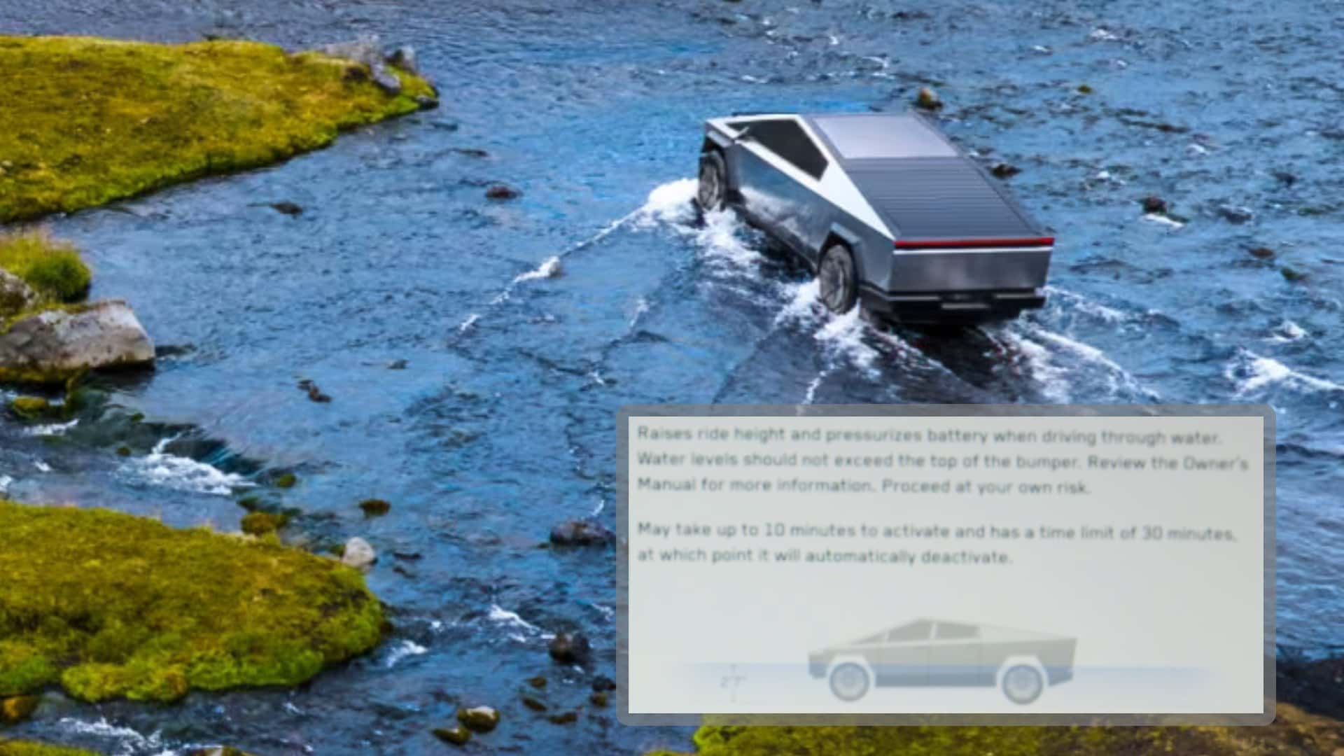 Cybertruck Masuk Danau, Mode Wade Ternyata Cuma Aman di Air Dangkal