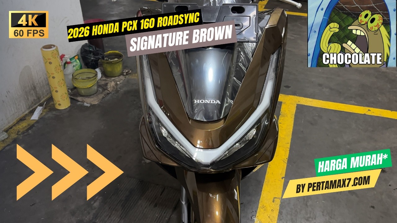 Honda PCX 160 Roadsync Titanium Brown 2026, Fitur Aman Naik Kelas di Rp40 Jutaan