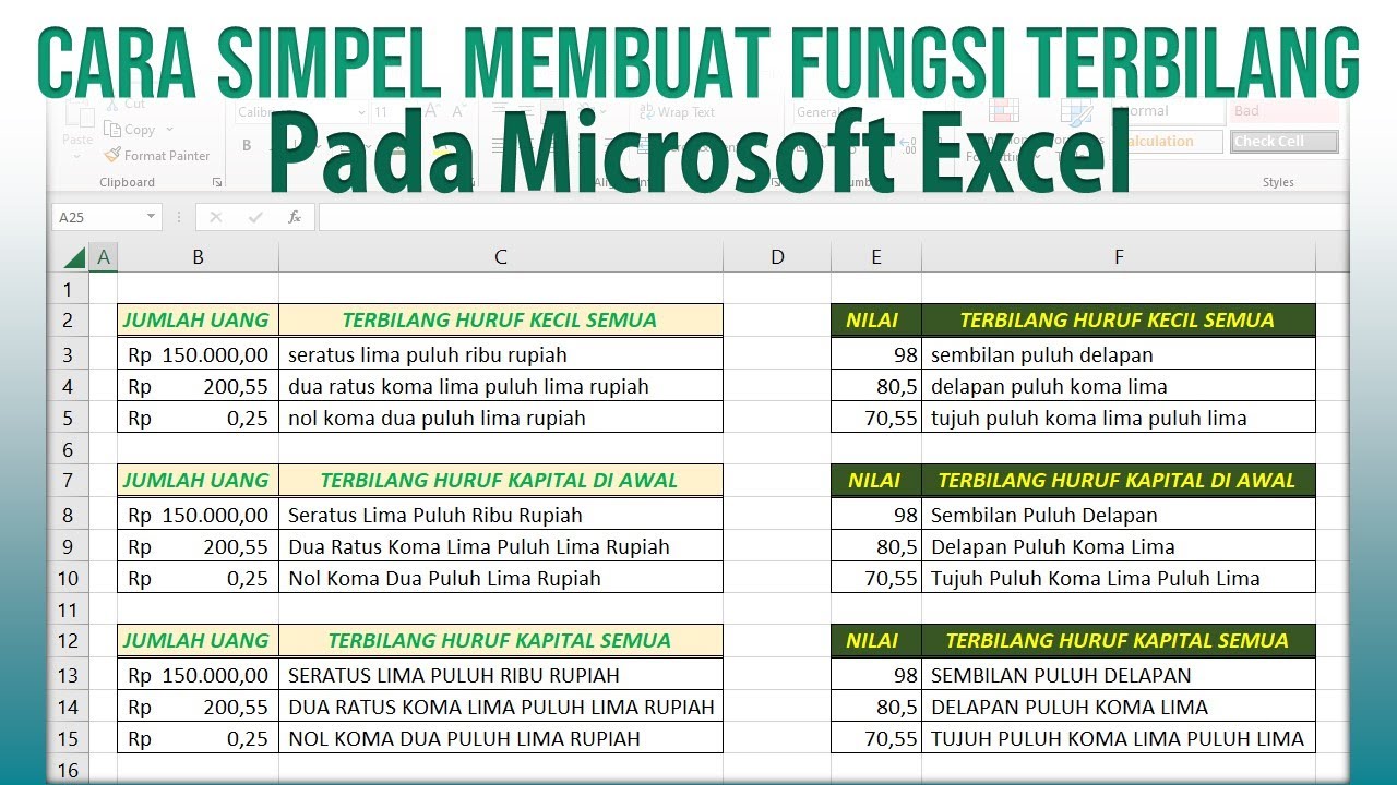 Excel Tak Punya Rumus Terbilang Bawaan, Begini Cara Pasang Add-In Biar Langsung Jalan