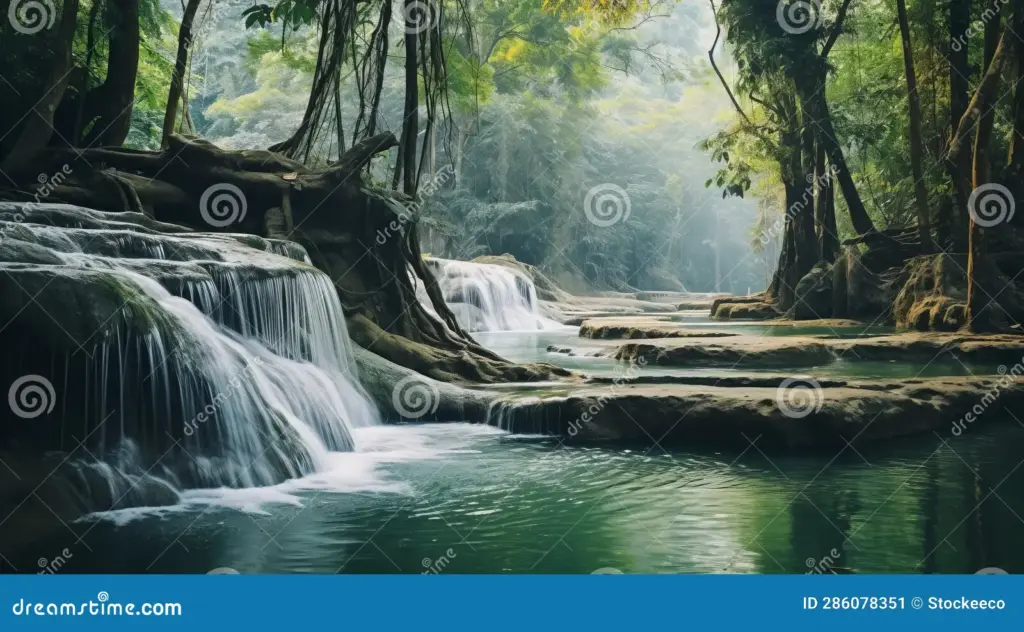 Cuma Pakai Prompt Gemini AI, Foto Air Terjun Berkabut Ini Terlihat Sinematik Sekaligus Realistis