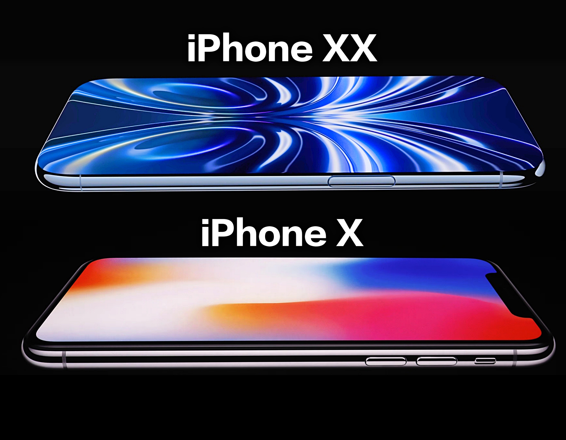 Render iPhone XX Ungkap Desain Paling Berani, Layar Lengkung Penuh dan Face ID Tersembunyi