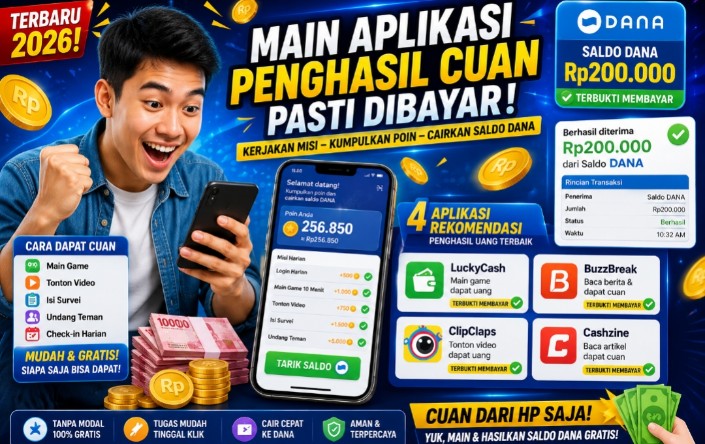 Empat Aplikasi Lagi Diburu, Cara Praktis Tambah Saldo DANA Hingga Rp200 Ribu Dari HP