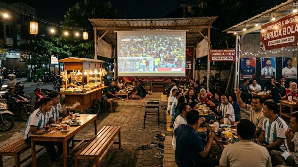 7 Desain Warung Kopi untuk Nobar Piala Dunia 2026, Dari Lesehan Cozy Ke Rooftop Premium