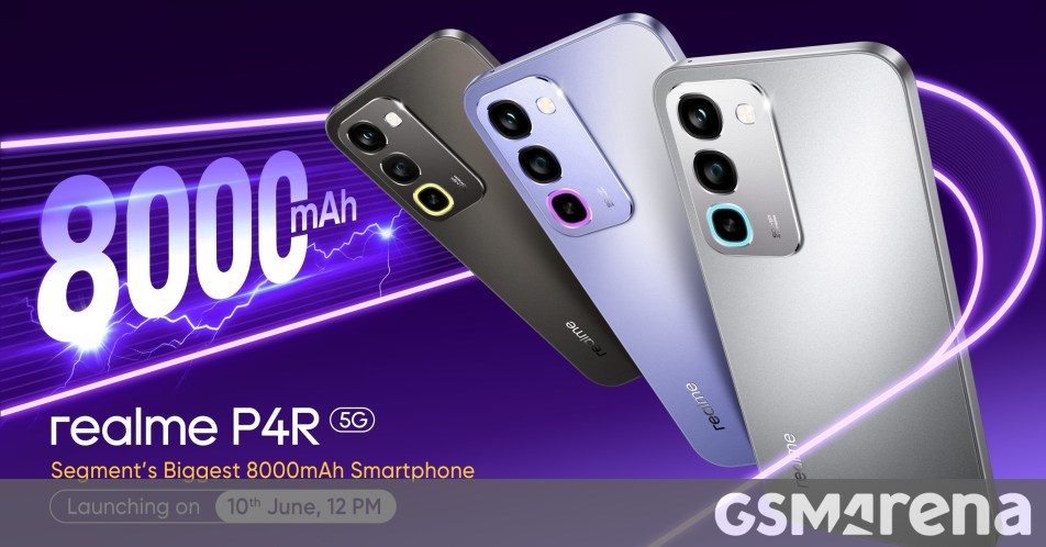 Realme P4R Siap Ganggu Kelas Menengah, Baterai 8.000 mAh Bertemu Layar 144Hz