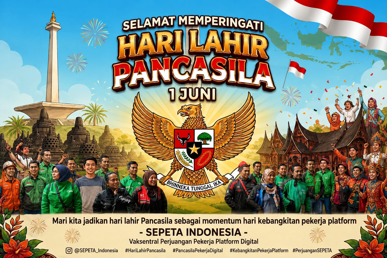105 Ucapan Hari Lahir Pancasila 2026, Cara Sederhana Menebar Semangat Persatuan di Medsos