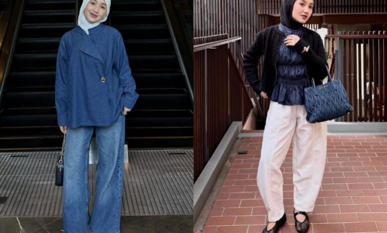 7 Inspirasi Outfit Serba Denim Ala Thafanya Sabila, Kasualnya Terlihat Naik Kelas