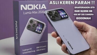 Nokia Lumia Max 2026 Muncul Lagi, Desain Lumia Klasik Bertemu Kamera 108 MP