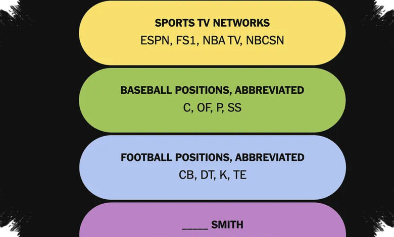 Connections Sports Edition #644 Bikin Gagal Fokus, 4 Kategori Ini Paling Menjebak