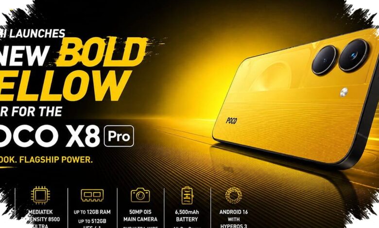 POCO X8 Pro Yellow 2026, Desain Kuning Ikoniknya Dibekali Performa yang Sulit Ditandingi