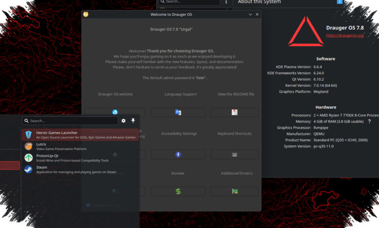 Drauger OS 7.8 Ubah Ubuntu Jadi Mesin Gaming, KDE Plasma dan Kernel 7.0 Jadi Andalan