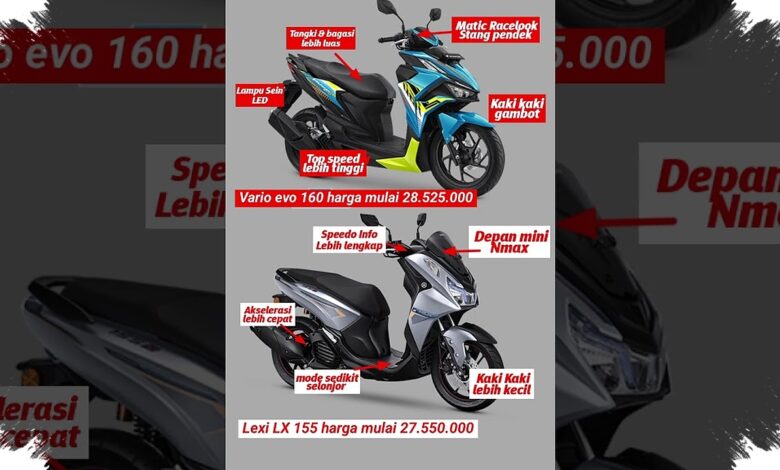 Vario Evo 160 vs Lexi LX 155, Praktis Lawan Nyaman di Skutik 160 cc