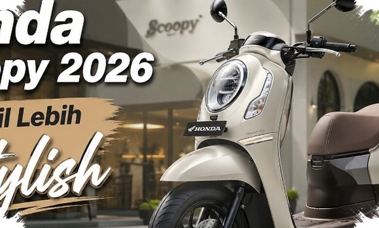 Honda Scoopy 2026 Makin Berkelas, 6 Warna Baru Ini Angkat Aura Retro ke Level Baru
