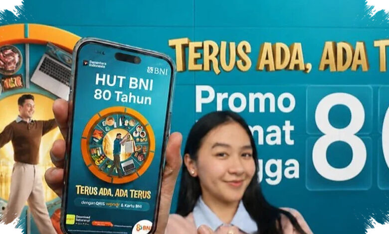 BNI Ulang Tahun ke-80, Diskon Travel Hingga Rp8 Juta dan Belanja Menanti