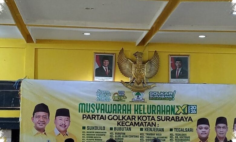Golkar Surabaya Gerakkan 32 Kelurahan, Konsolidasi Mesin Partai Dipacu ke Akar Rumput
