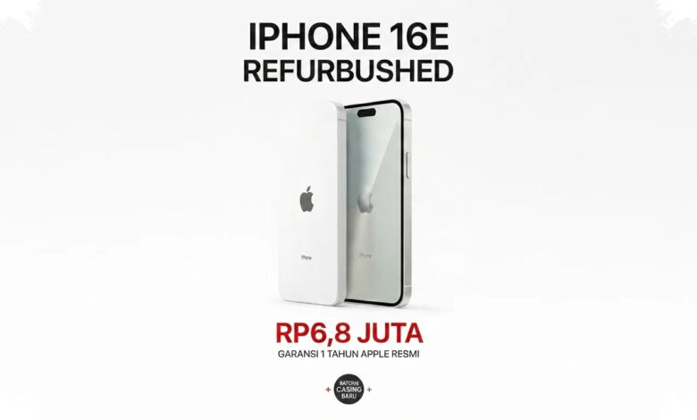 iPhone 16e Refurbished dari Apple, Selisihnya Hampir Rp4 Juta dari Unit Baru