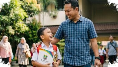 Kehadiran Ayah Saat Ambil Rapor, Ternyata Jadi Bekal Penting Anak Menyambut Sekolah