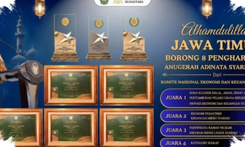 Jawa Timur Borong 8 Anugerah Adinata Syariah, Khofifah Siap Pimpin Ekonomi Syariah Nasional