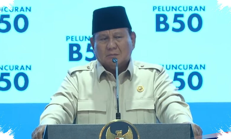 Prabowo Siapkan Tanda Kehormatan untuk Penggagas B50, Bukan Sekadar Jabatan