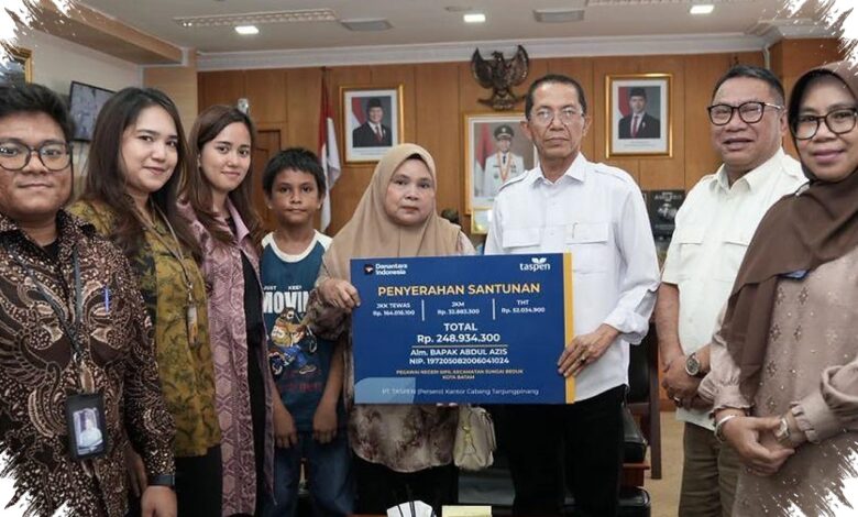 TASPEN Salurkan Rp1,08 Miliar ke Keluarga ASN di Kepri, Perlindungan Kerja Terasa Nyata