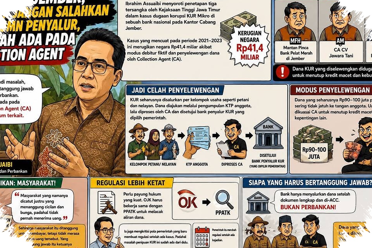 Ibrahim Sorot KUR Jember, Masalah Utama Ada di Collection Agent Bukan Bank
