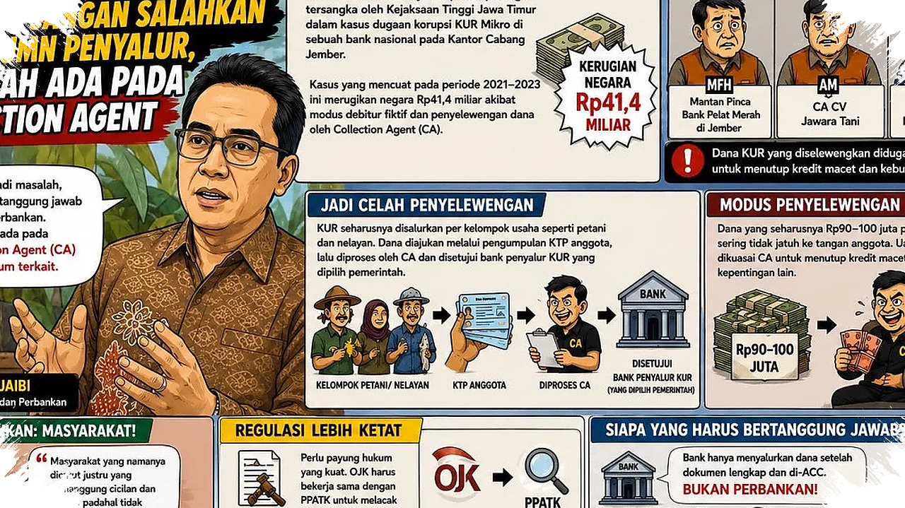 Ibrahim Soroti KUR Jember, Bank BUMN Dinilai Bukan Pihak Utama yang Salah