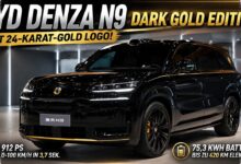 Denza N9 Dark Gold, SUV Mewah yang Menyembunyikan Emblem Emas 24 Karat