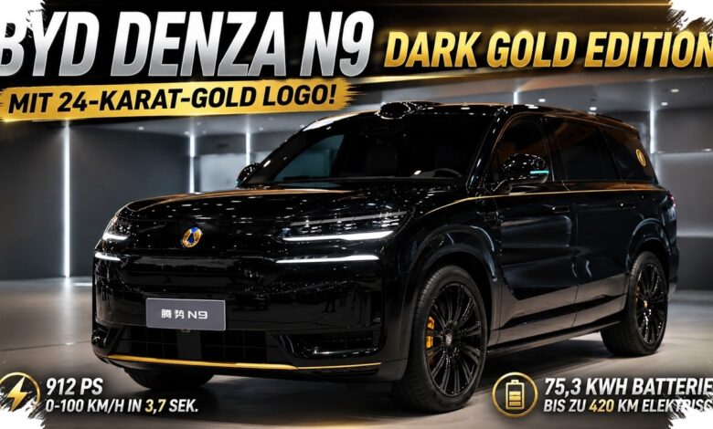 Denza N9 Dark Gold, SUV Mewah yang Menyembunyikan Emblem Emas 24 Karat