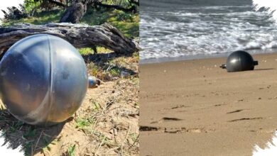 6 Bola Logam di Pantai Queensland Ternyata Puing Roket, Sempat Dipasangi Garis Pembatas