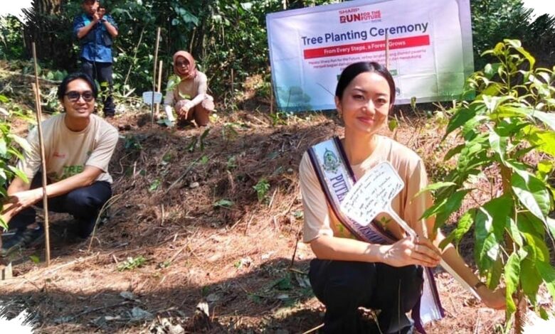 600 Langkah Pelari Disulap Jadi Pohon di Habitat Elang Jawa, Sharp Bawa Teknologi ke Hutan