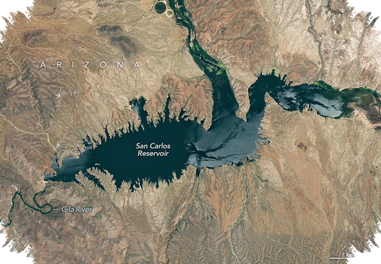 Waduk San Carlos Hampir Kering, Salju yang Menipis Picu Krisis Baru di Arizona