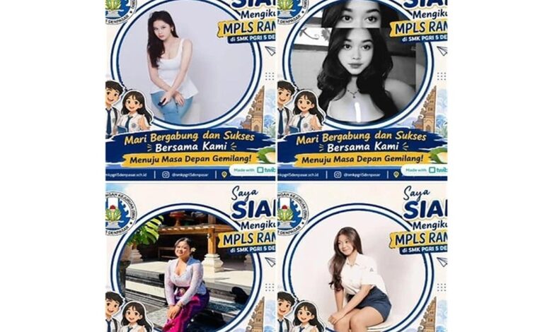 Twibbon MPLS di Denpasar Diprotes, SMK PGRI 5 Langsung Turun Tangan