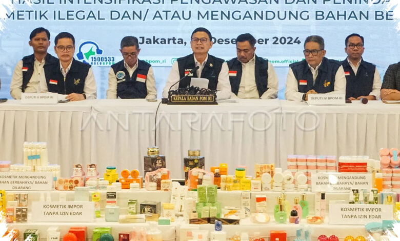 BPOM Temukan 14 Kosmetik Ilegal, Ini Bahan Berbahaya yang Paling Mengkhawatirkan