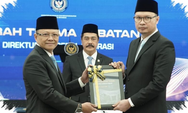 Agus Tegaskan Amanah Jabatan Saat Lantik Rudi Setiawan Jadi Irjen Kemenimipas