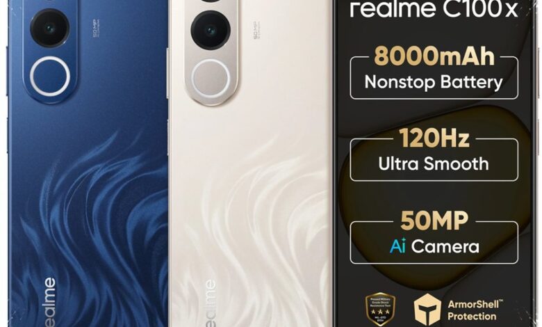 Realme C100x Bawa Baterai 8.000 mAh, Harga Rs. 14,499 tetapi Siap Dipakai Lama
