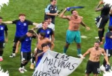 Spanduk Malvinas Usai Kalahkan Inggris, Pemain Argentina Bisa Dijatuhi Sanksi FIFA