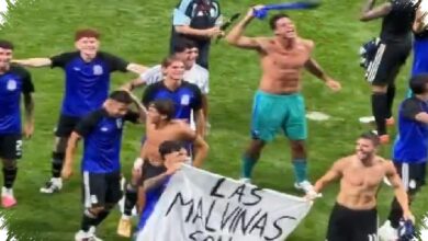 Spanduk Malvinas Usai Kalahkan Inggris, Pemain Argentina Bisa Dijatuhi Sanksi FIFA